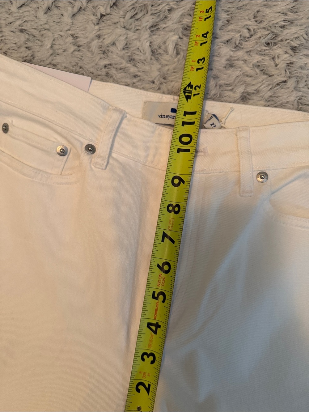 Women’s White Straight-Leg Jeans Vineyard Vines Audrey 27 NWT - Picture 5 of 11